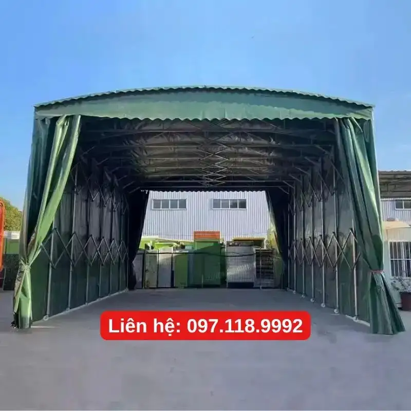 nhà bạt di động, nhà lều dẫn lối có bánh xe